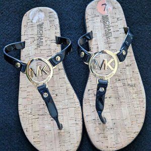 Michael Kors Black Sandals/Flip Flops - Size 7